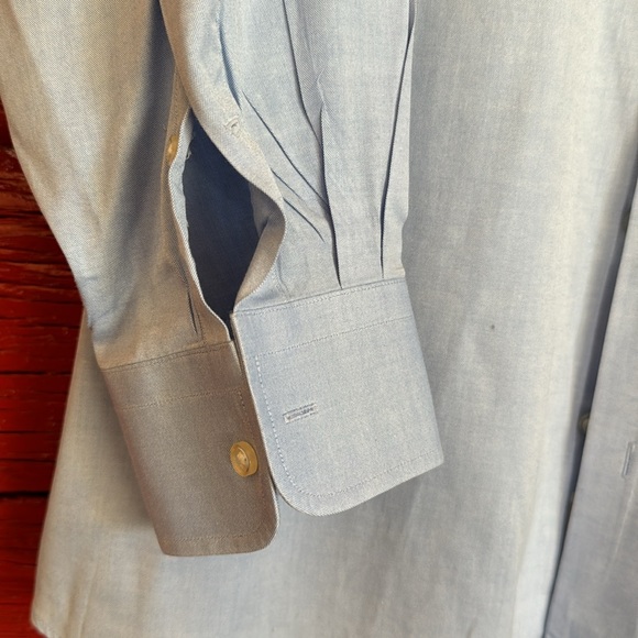 NORDSTROM BLUE MEN’S 100% ORGANIC COTTON DRESS SHIRT 18 - 34 - Picture 4 of 6